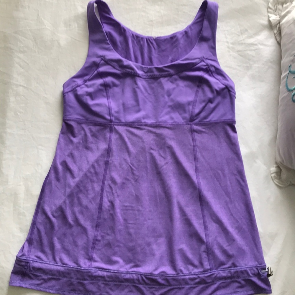 Lululemon Purple Pleat-Back Tank